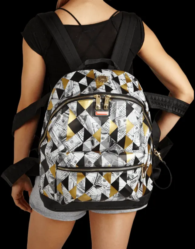 BACKPACKS>SPRAYGROUND 6-STRAP FRACTAL MONEY EMPEROR