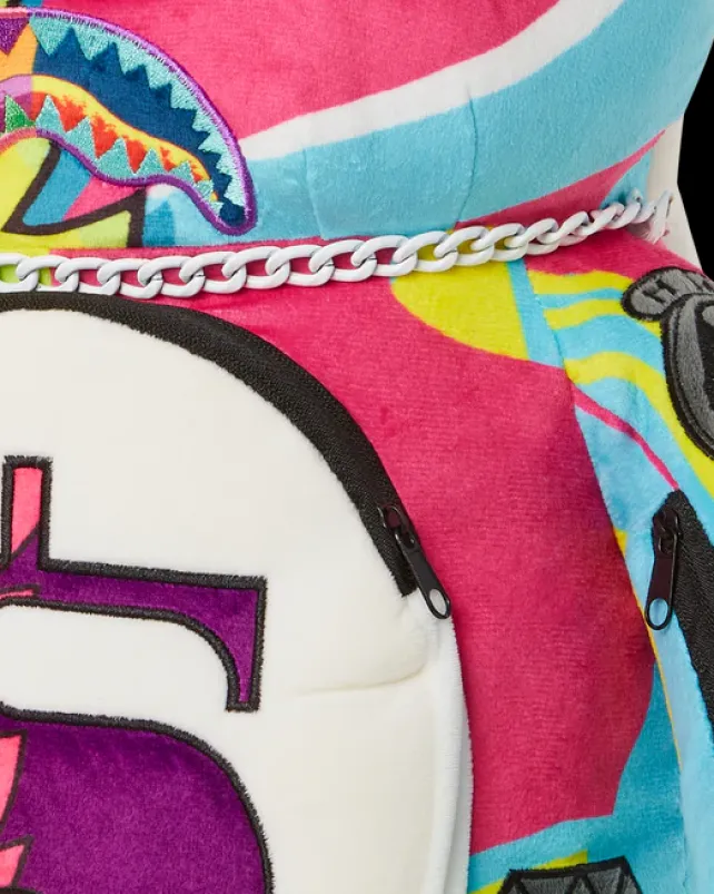 TEDDY BEAR BACKPACKS|BACKPACKS>SPRAYGROUND SUPER WEIRD MONEYBEAR TEDDYBEAR BACKPACK