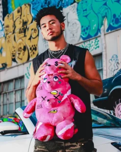 TEDDY BEAR BACKPACKS|BACKPACKS>SPRAYGROUND THE 3 HEADED BEAR PLUSH TEDDYBEAR BACKPACK