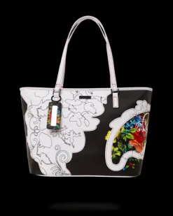 TOTES|HANDBAGS>SPRAYGROUND THE FLORAL CUT TOTE