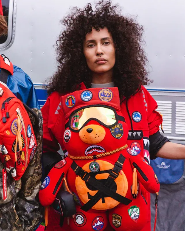TEDDY BEAR BACKPACKS|BACKPACKS>SPRAYGROUND THE GLOBAL EXPEDITION MONEYBEAR TEDDYBEAR BACKPACK