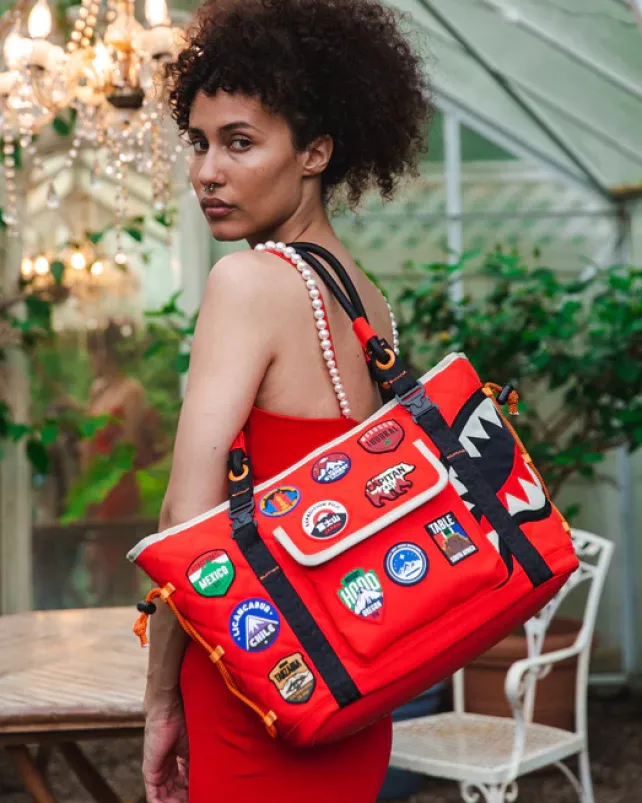 TOTES|HANDBAGS>SPRAYGROUND THE GLOBAL EXPEDITION TOTE