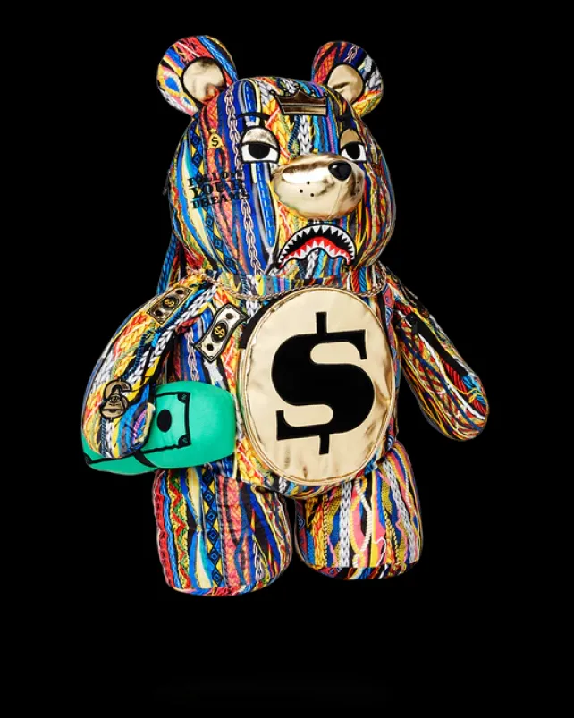 TEDDY BEAR BACKPACKS|BACKPACKS>SPRAYGROUND THE GOLDEN AGE MONEYBEAR TEDDYBEAR BACKPACK