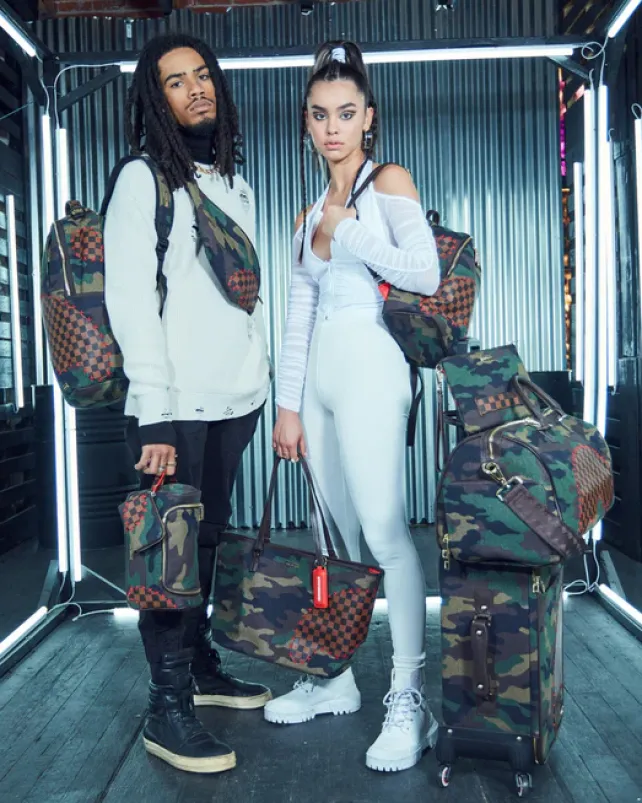 CARRY-ON LUGGAGE>SPRAYGROUND THE PARADOXX SHARK JETSETTER CARRY-ON LUGGAGE