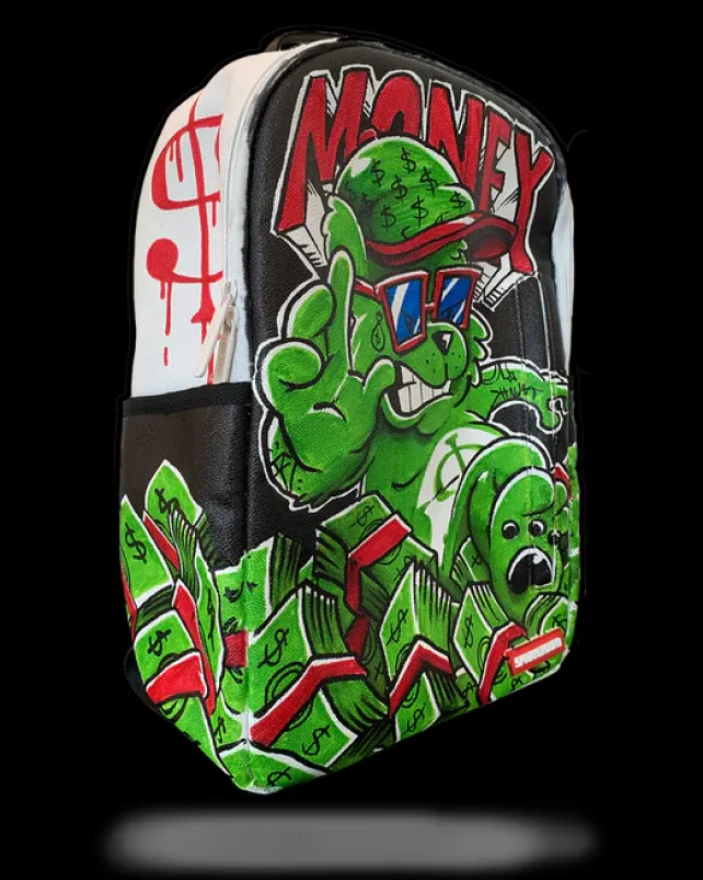 BACKPACKS>SPRAYGROUND THE DIY WHITE BACKPACK (VEGAN LEATHER u0026 INNER MONEY LINING) u0026 MARKERS INCLUDED