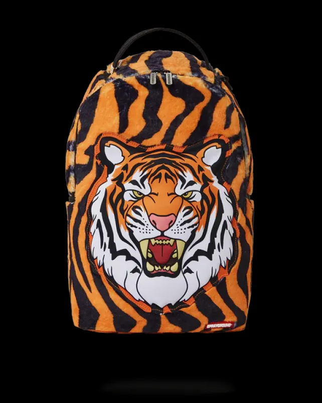 BACKPACKS>SPRAYGROUND TIGER COZY VELOUR FUR BACKPACK