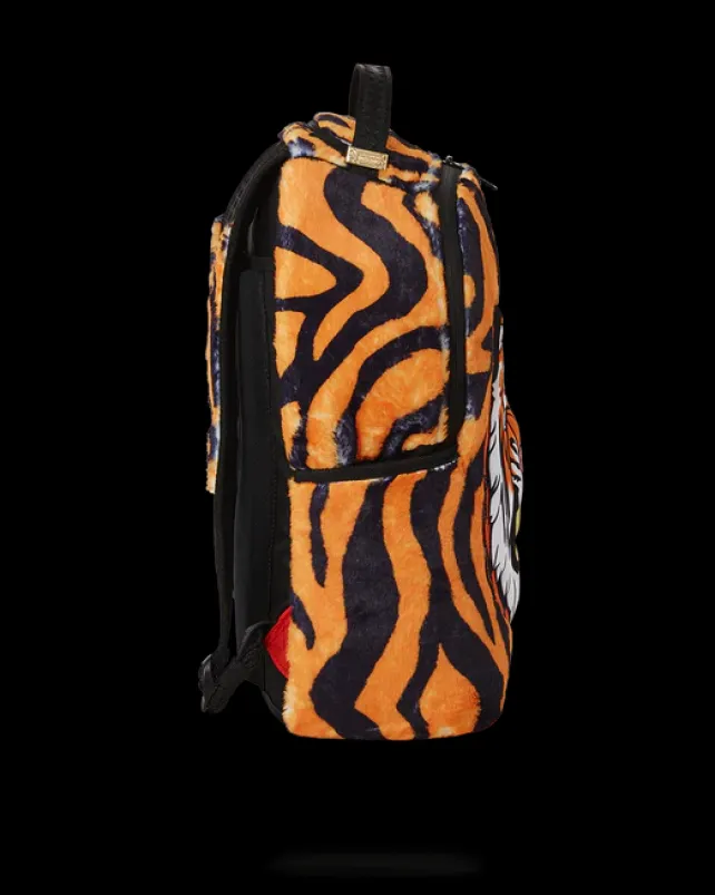 BACKPACKS>SPRAYGROUND TIGER COZY VELOUR FUR BACKPACK
