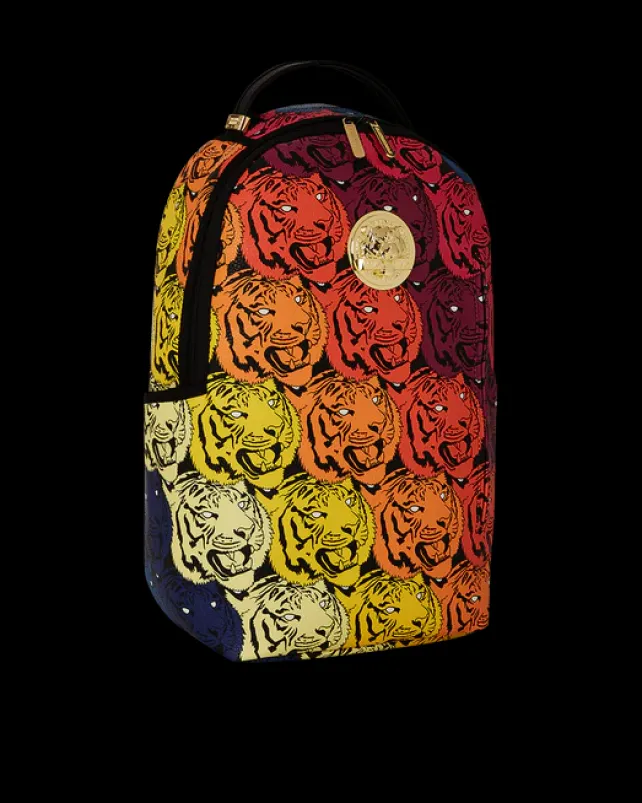 BACKPACKS>SPRAYGROUND TIGER ROAR GOLD PLATED BACKPACK