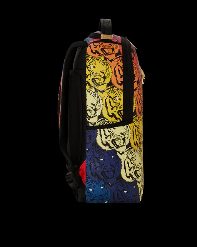 BACKPACKS>SPRAYGROUND TIGER ROAR GOLD PLATED BACKPACK