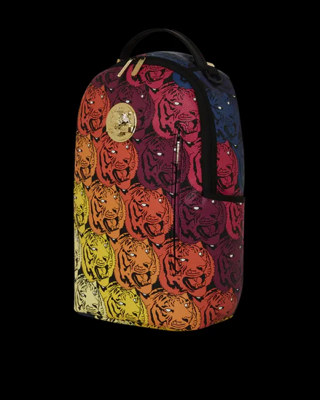 BACKPACKS>SPRAYGROUND TIGER ROAR GOLD PLATED BACKPACK