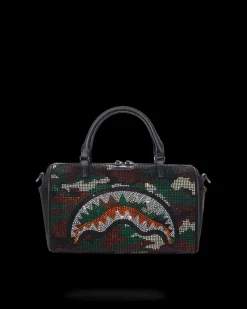 DUFFLES>SPRAYGROUND TRINITY CAMO MINI DUFFLE