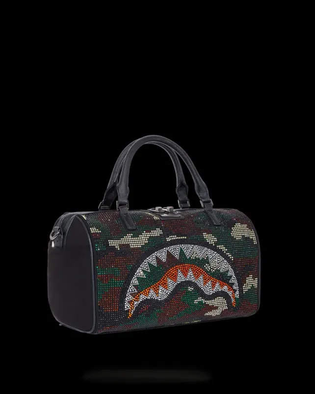DUFFLES>SPRAYGROUND TRINITY CAMO MINI DUFFLE