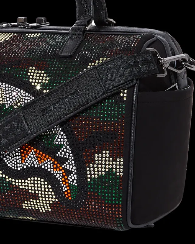 DUFFLES>SPRAYGROUND TRINITY CAMO MINI DUFFLE