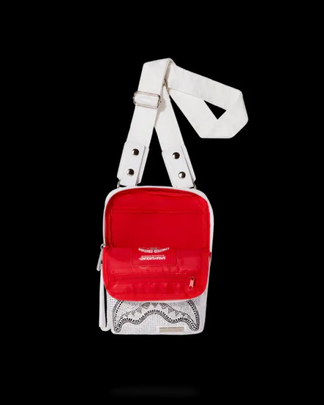 SLINGS|CROSSBODYS>SPRAYGROUND TRINITY CRYSTAL SLING