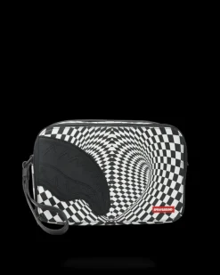 TOILETRIES AKA MONEY BAGS>SPRAYGROUND TRIPPY CHECK TOILETRY AKA MONEY BAG