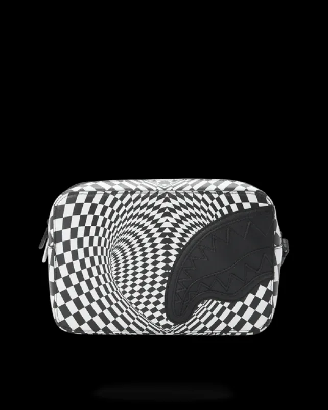 TOILETRIES AKA MONEY BAGS>SPRAYGROUND TRIPPY CHECK TOILETRY AKA MONEY BAG