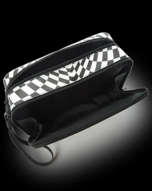 TOILETRIES AKA MONEY BAGS>SPRAYGROUND TRIPPY CHECK TOILETRY AKA MONEY BAG