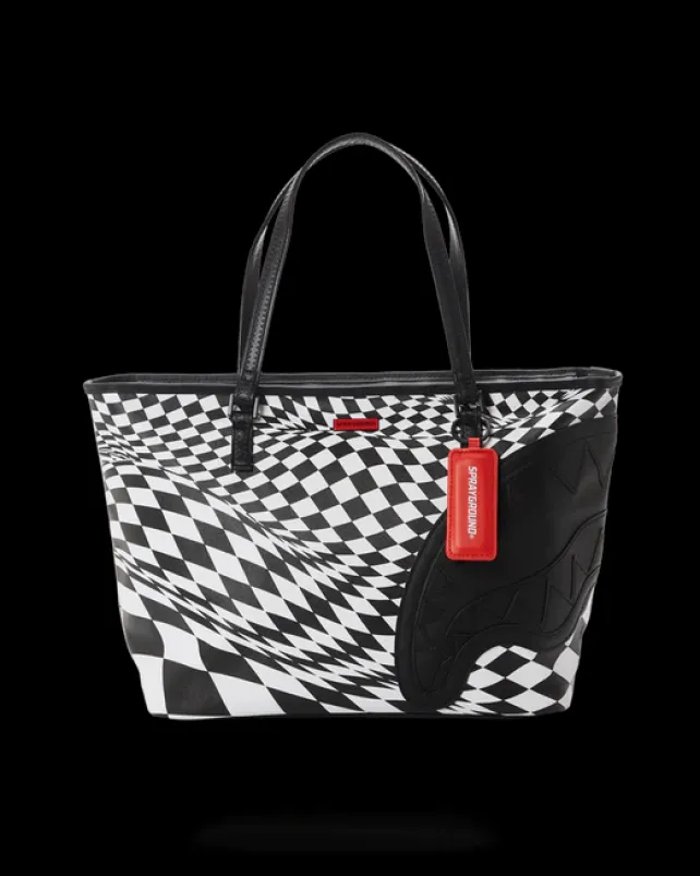 TOTES>SPRAYGROUND TRIPPY CHECK TOTE