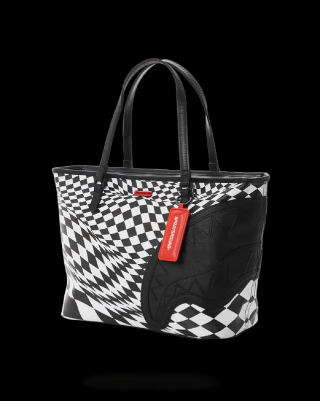 TOTES>SPRAYGROUND TRIPPY CHECK TOTE