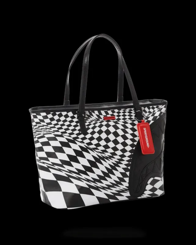TOTES>SPRAYGROUND TRIPPY CHECK TOTE