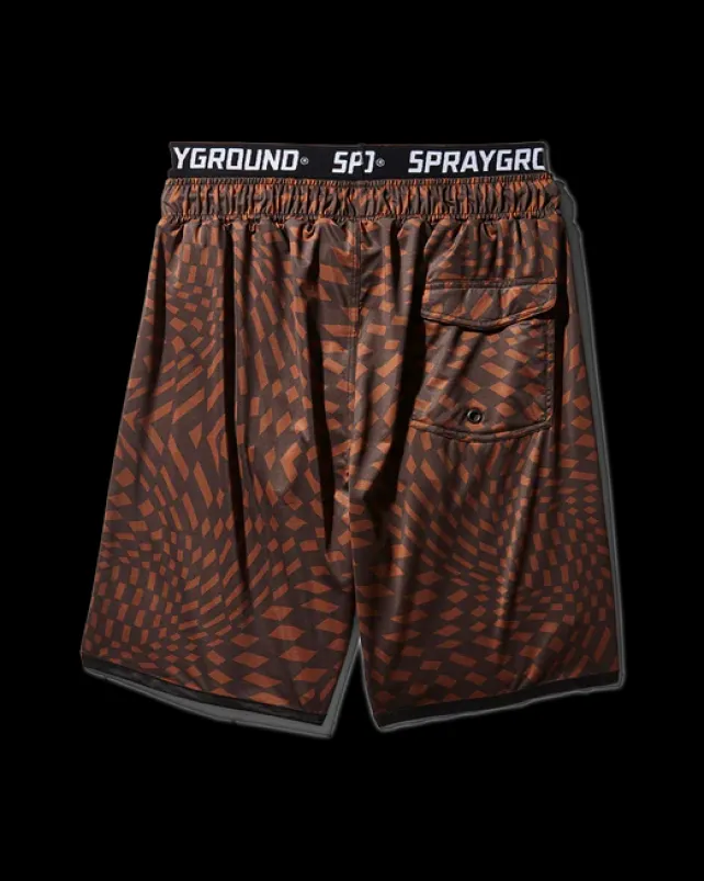 SWIMWEAR>SPRAYGROUND TRIPPY HENNY CORTO SWIM TRUNKS