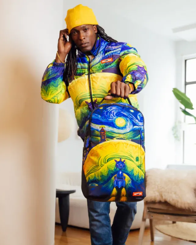 BACKPACKS>SPRAYGROUND TRIPPY NIGHTS RABBBIT EDITION RON ENGLISH COLLAB
