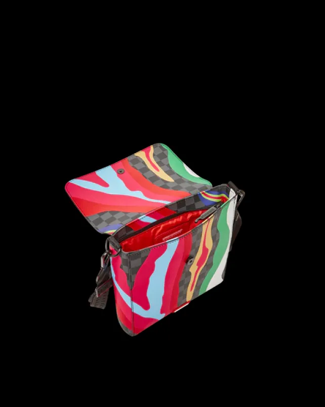 SLINGS|CROSSBODYS>SPRAYGROUND TRIPPY TAFFY LARGE SLING CROSSBODY