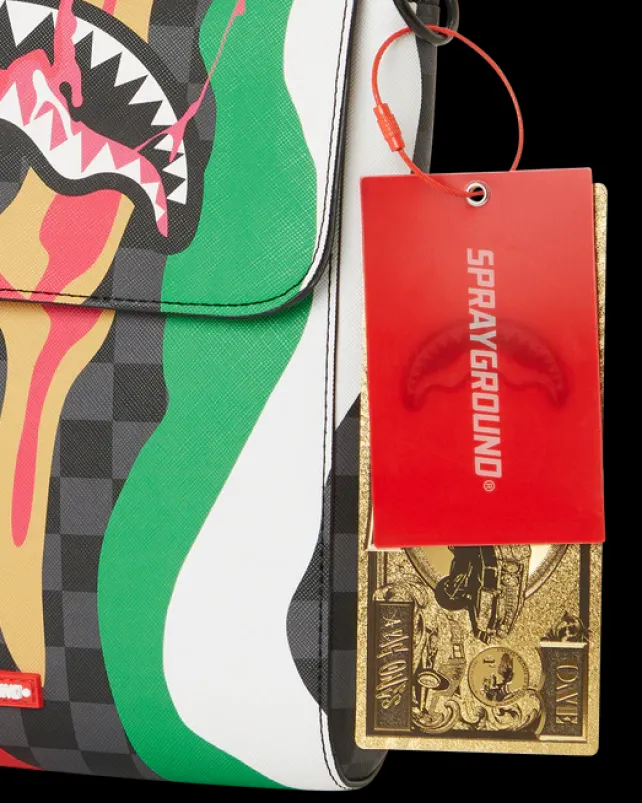 SLINGS|CROSSBODYS>SPRAYGROUND TRIPPY TAFFY LARGE SLING CROSSBODY