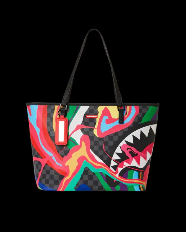 TOTES|HANDBAGS>SPRAYGROUND TRIPPY TAFFY TOTE