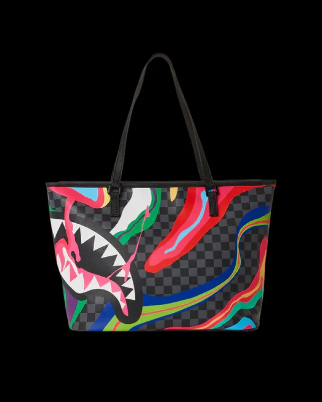 TOTES|HANDBAGS>SPRAYGROUND TRIPPY TAFFY TOTE