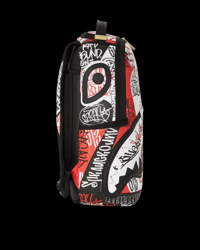 BACKPACKS>SPRAYGROUND TRI-SPLIT GRAFFITI BACKPACK (DLXV)