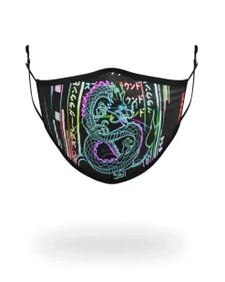 FACE MASKS>SPRAYGROUND u30cau30a4u30c8u30c9u30e9u30b4u30f3 (NITE DRAGON) FACE MASK