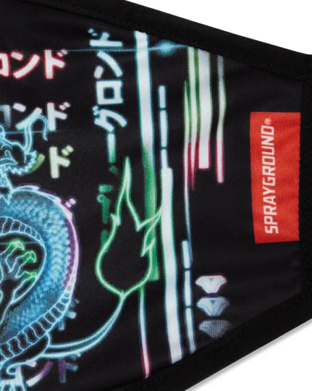FACE MASKS>SPRAYGROUND u30cau30a4u30c8u30c9u30e9u30b4u30f3 (NITE DRAGON) FACE MASK