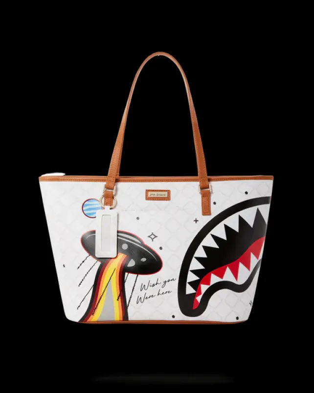 TOTES>SPRAYGROUND UFO FLYING COLORS TOTE