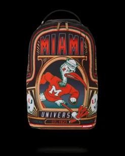 BACKPACKS>SPRAYGROUND UNIVERSITY OF MIAMI BACKPACK (DLXR)