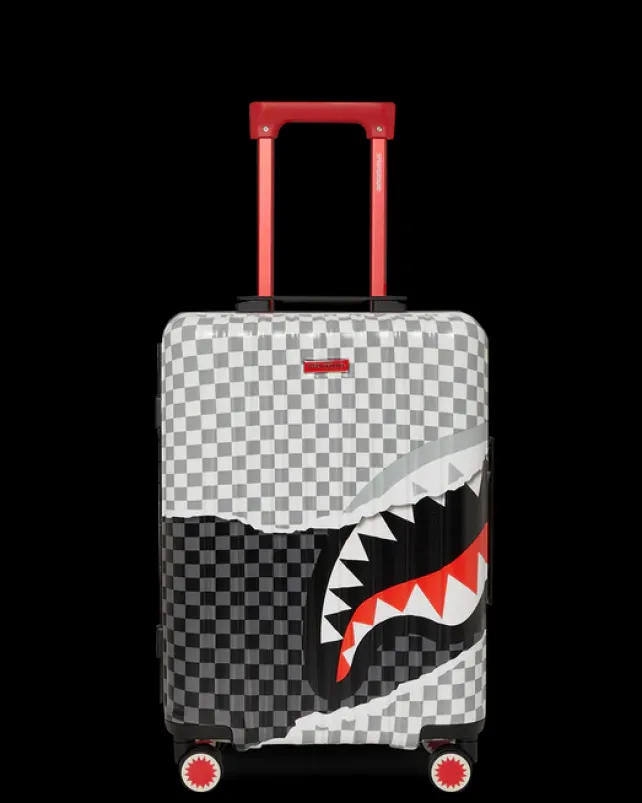 CARRY-ON LUGGAGE>SPRAYGROUND UNSTOPPABLE ENDEAVORS SHARKNAUTICS HARDSHELL CARRY-ON LUGGAGE