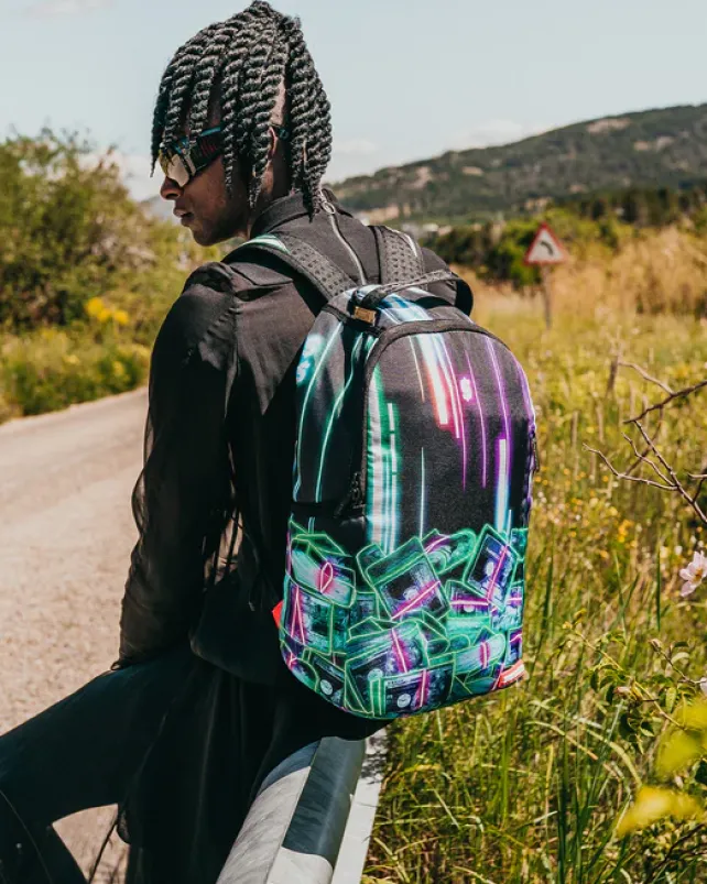 BACKPACKS>SPRAYGROUND u6697u53f7u901au8ca8u30b9u30bfu30c3u30af (CRYPTO STACKS) BACKPACK