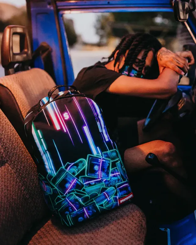 BACKPACKS>SPRAYGROUND u6697u53f7u901au8ca8u30b9u30bfu30c3u30af (CRYPTO STACKS) BACKPACK