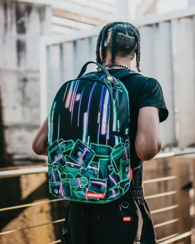 BACKPACKS>SPRAYGROUND u6697u53f7u901au8ca8u30b9u30bfu30c3u30af (CRYPTO STACKS) BACKPACK
