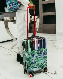 CARRY-ON LUGGAGE>SPRAYGROUND u6697u53f7u901au8ca8u30b9u30bfu30c3u30af (CRYPTO STACKS) LUGGAGE