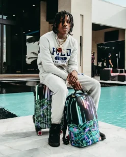 CARRY-ON LUGGAGE>SPRAYGROUND u6697u53f7u901au8ca8u30b9u30bfu30c3u30af (CRYPTO STACKS) LUGGAGE