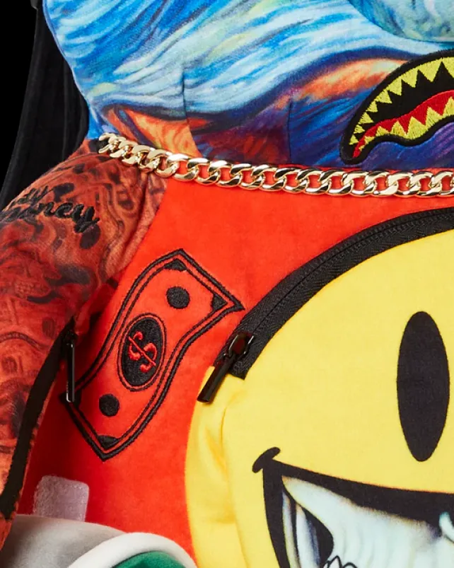 TEDDY BEAR BACKPACKS|BACKPACKS>SPRAYGROUND VILLAIN MONEY BEAR TEDDYBEAR RON ENGLISH EDITION BACKPACK