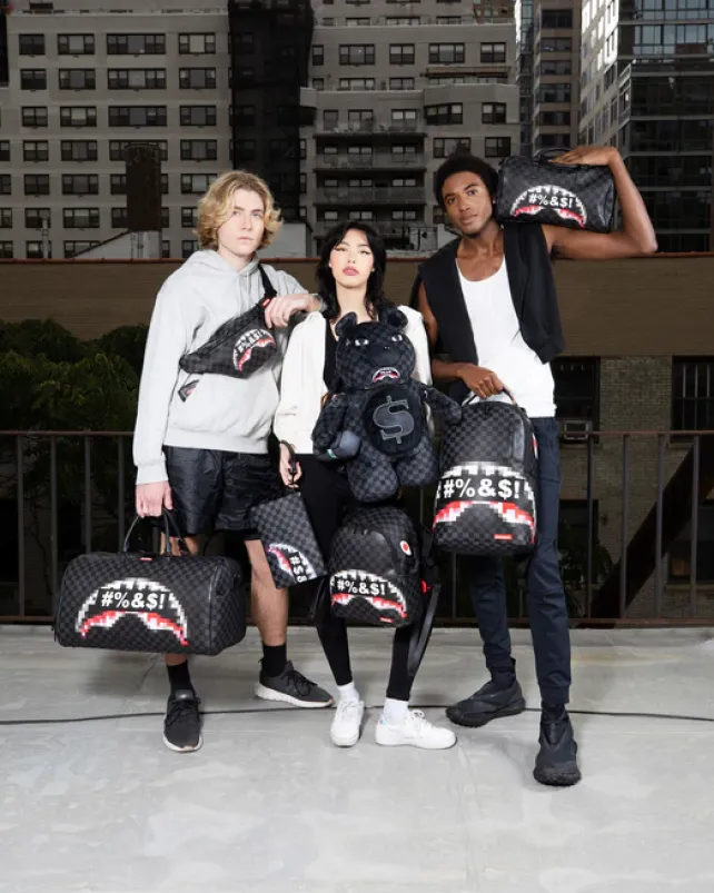 BACKPACKS>SPRAYGROUND 'WHAT THE BEEP' SHARK BACKPACK