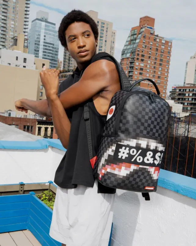 BACKPACKS>SPRAYGROUND 'WHAT THE BEEP' SHARK BACKPACK