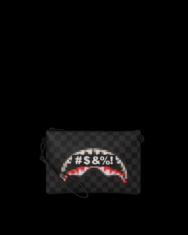 CROSSOVER CLUTCHES>SPRAYGROUND 'WHAT THE BEEP' SHARK CROSSOVER CLUTCH