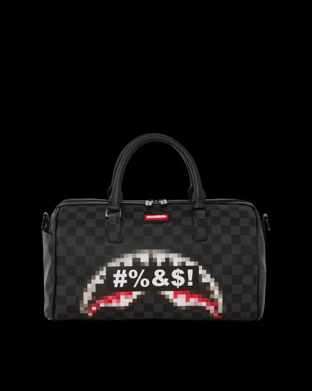 DUFFLES>SPRAYGROUND 'WHAT THE BEEP' SHARK MINI DUFFLE