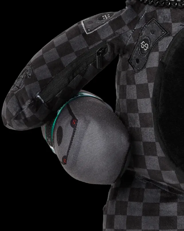 TEDDY BEAR BACKPACKS|BACKPACKS>SPRAYGROUND 'WHAT THE BEEP' SHARK MONEYBEAR TEDDYBEAR BACKPACK