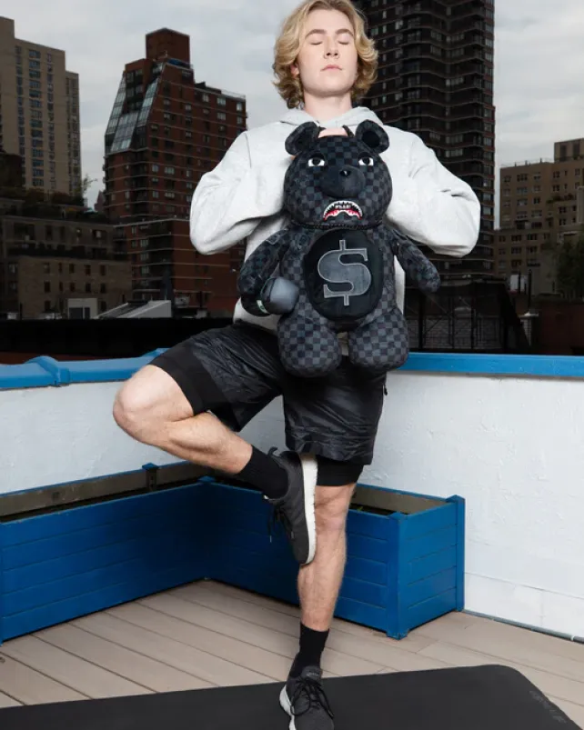 TEDDY BEAR BACKPACKS|BACKPACKS>SPRAYGROUND 'WHAT THE BEEP' SHARK MONEYBEAR TEDDYBEAR BACKPACK