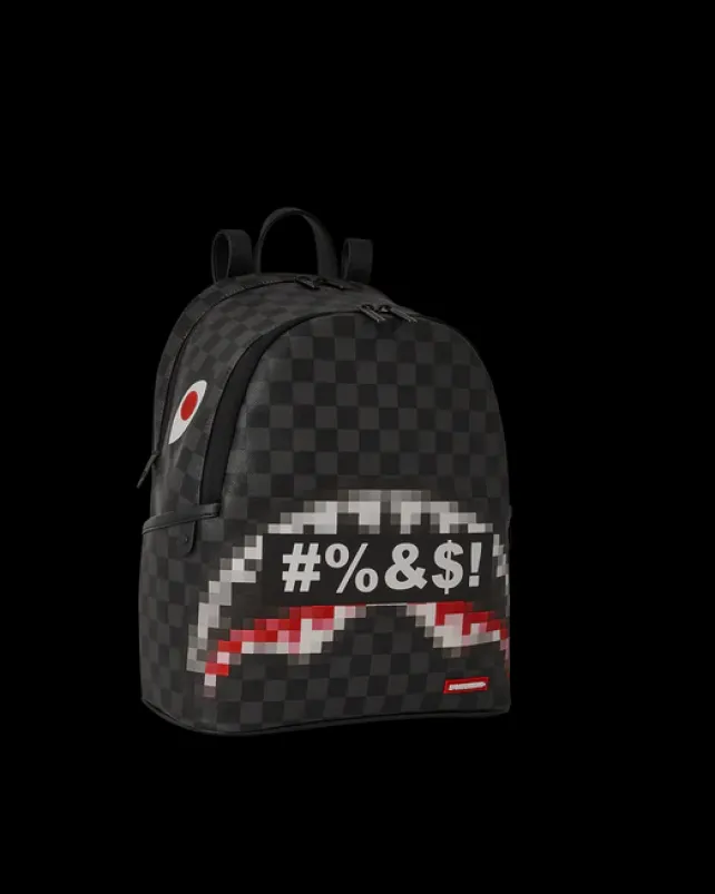 SAVAGES|BACKPACKS>SPRAYGROUND 'WHAT THE BEEP' SHARK SAVAGE BACKPACK