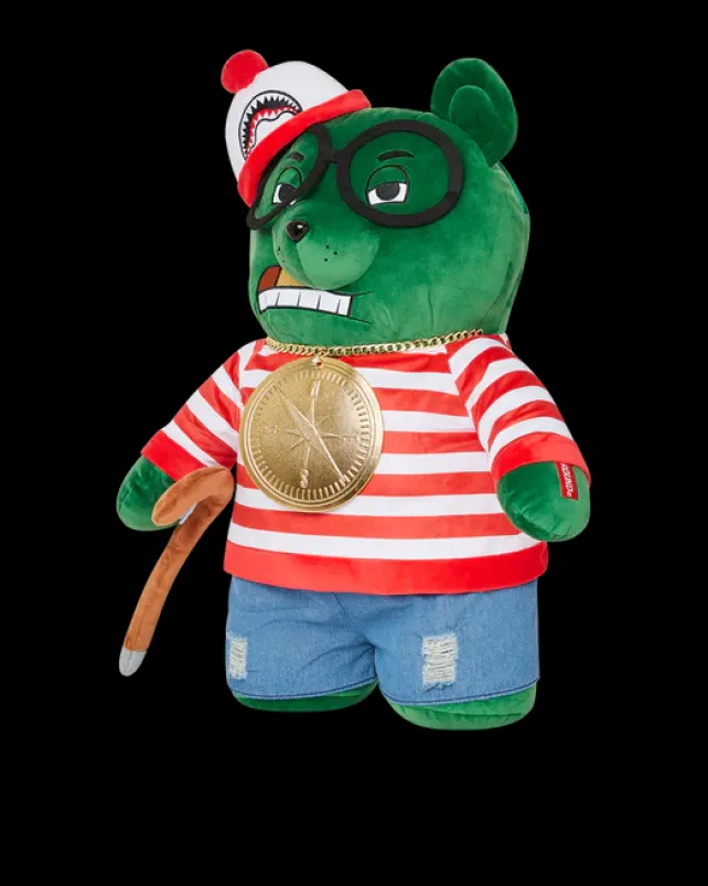 TEDDY BEAR BACKPACKS|BACKPACKS>SPRAYGROUND WHERES WALDO MONEYBEAR TEDDYBEAR BACKPACK